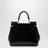 Borsa a mano Sicily piccola nera in pelle lucida