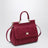 Small Sicily handbag in woven nappa leather, hibiscus