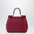 Small Sicily handbag in woven nappa leather, hibiscus