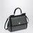Borsa a mano Sicily piccola nera con cristalli