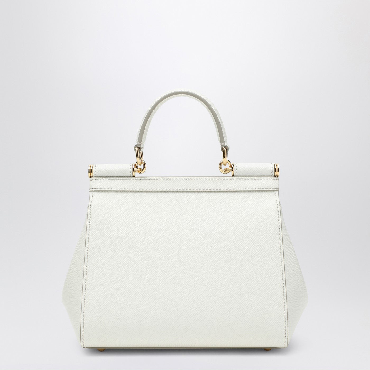 Sicily medium top-handle bag in white