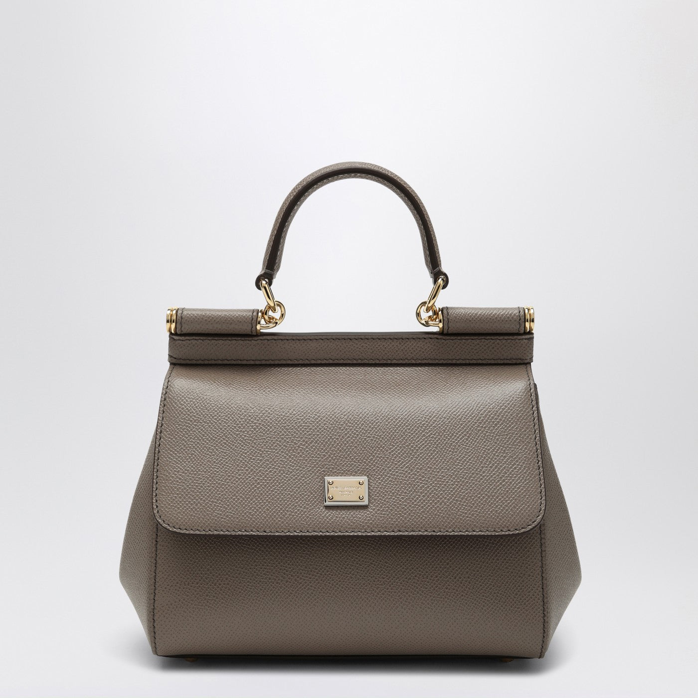 Medium Sicily handbag in light mud colour