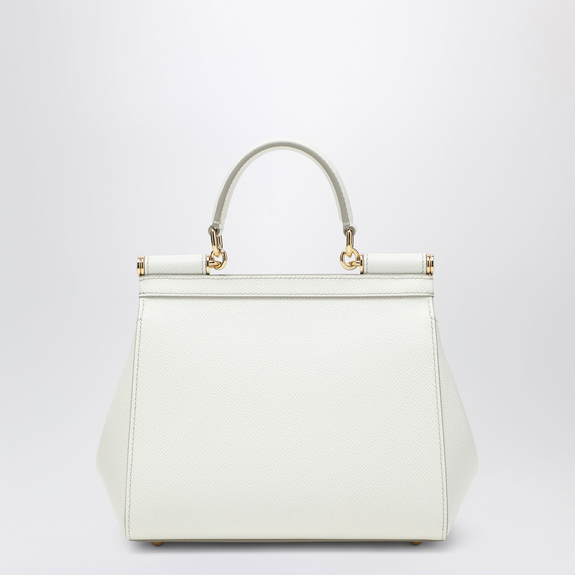 Sicily medium top-handle bag in white