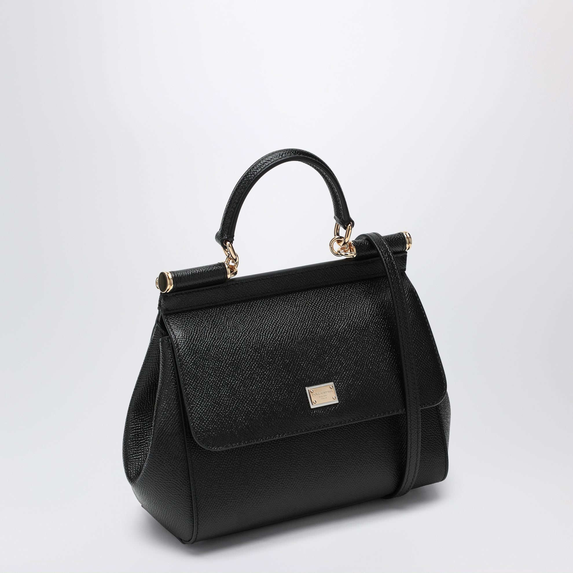 Medium black Sicily Hand Bag