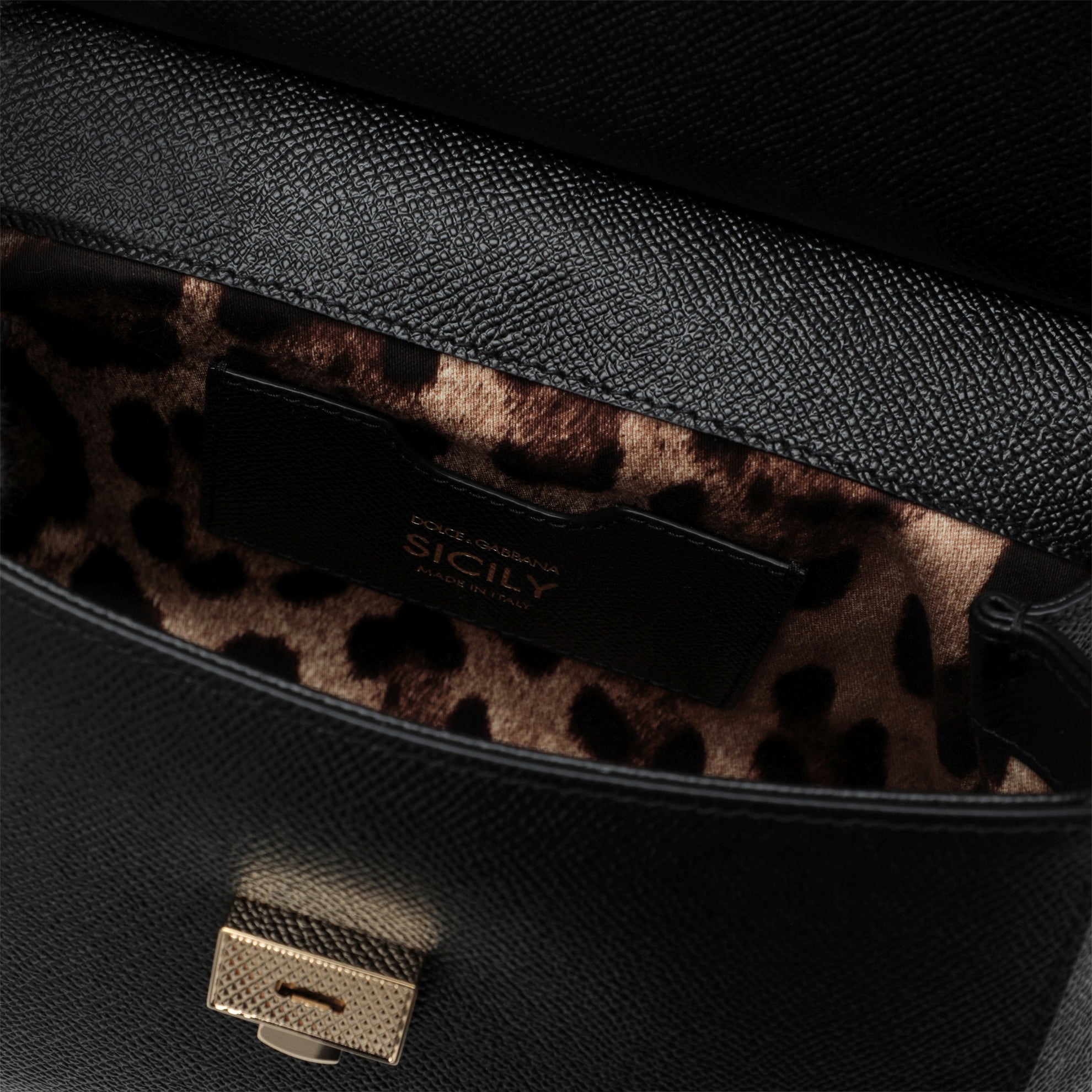 Medium black Sicily Hand Bag