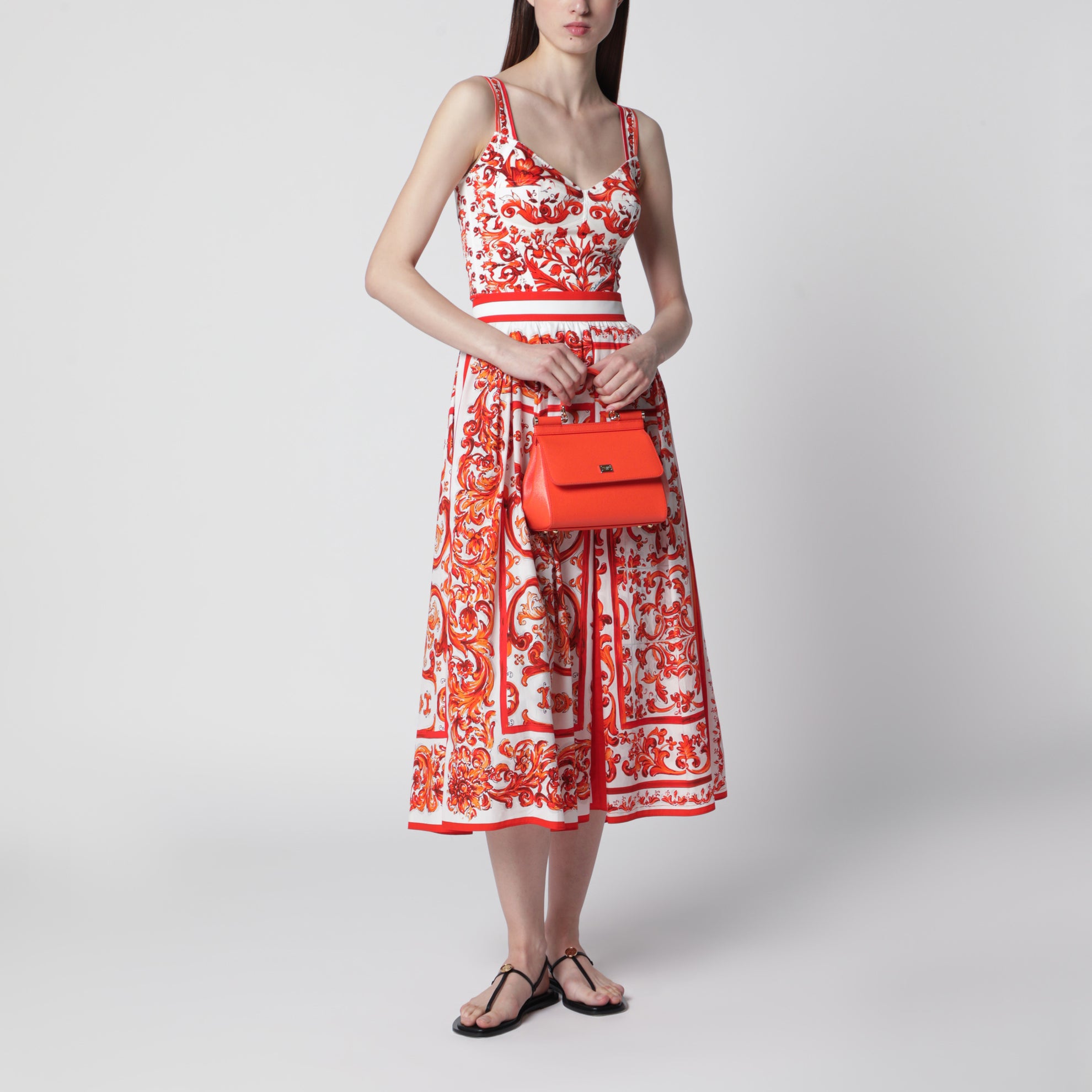 Medium orange Sicily handbag