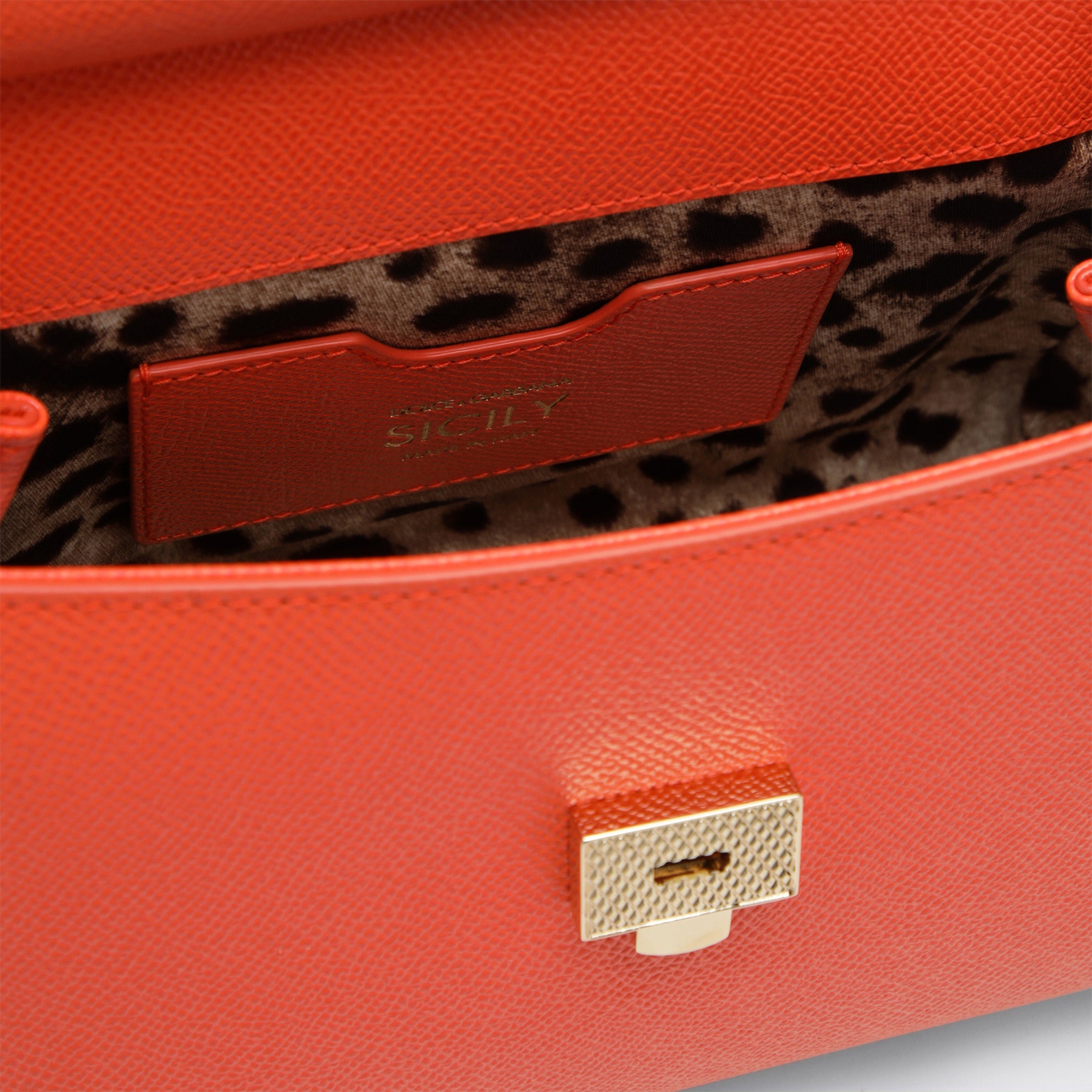 Medium orange Sicily handbag