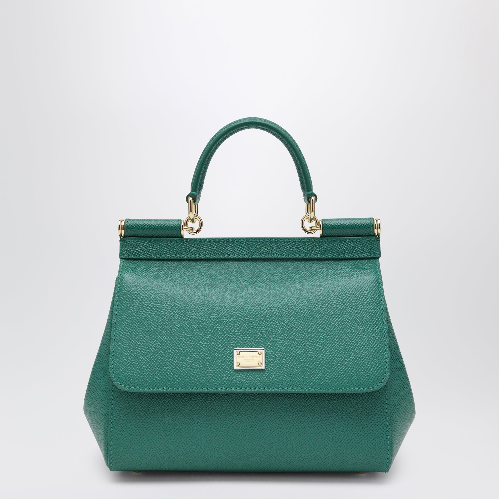 Borsa a mano Sicily media verde smeraldo