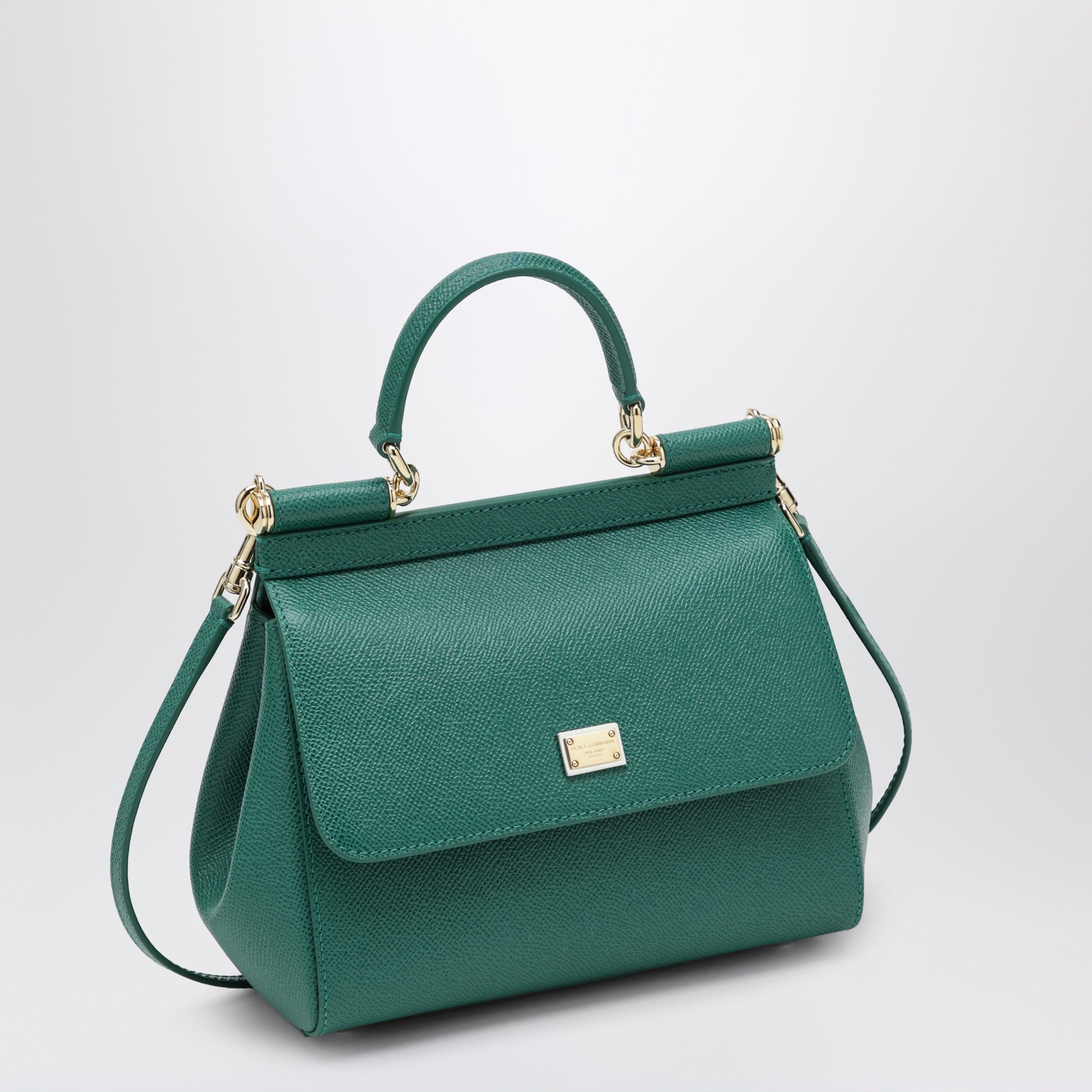 Borsa a mano Sicily media verde smeraldo