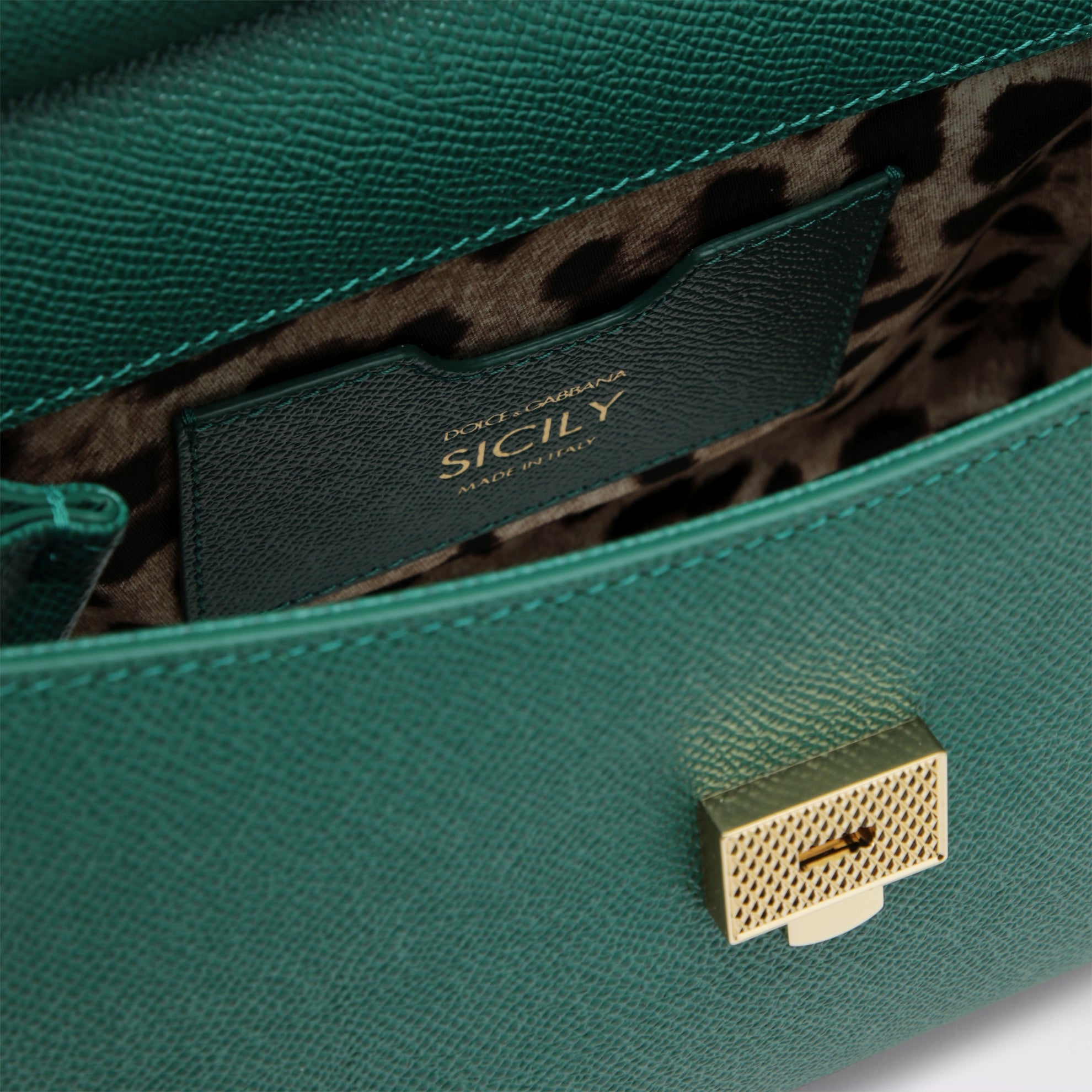 Borsa a mano Sicily media verde smeraldo