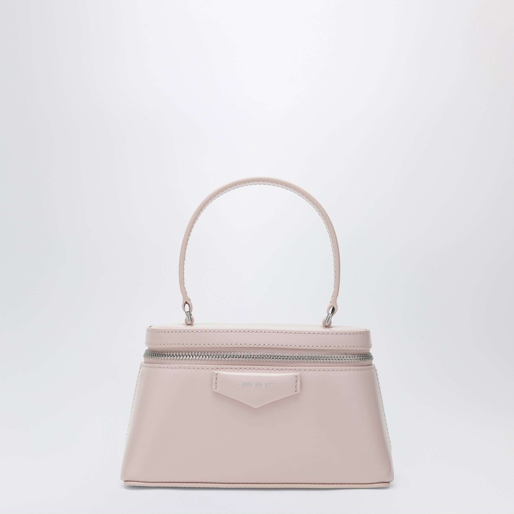 Beauty case Antigona in pelle di vitello rosa