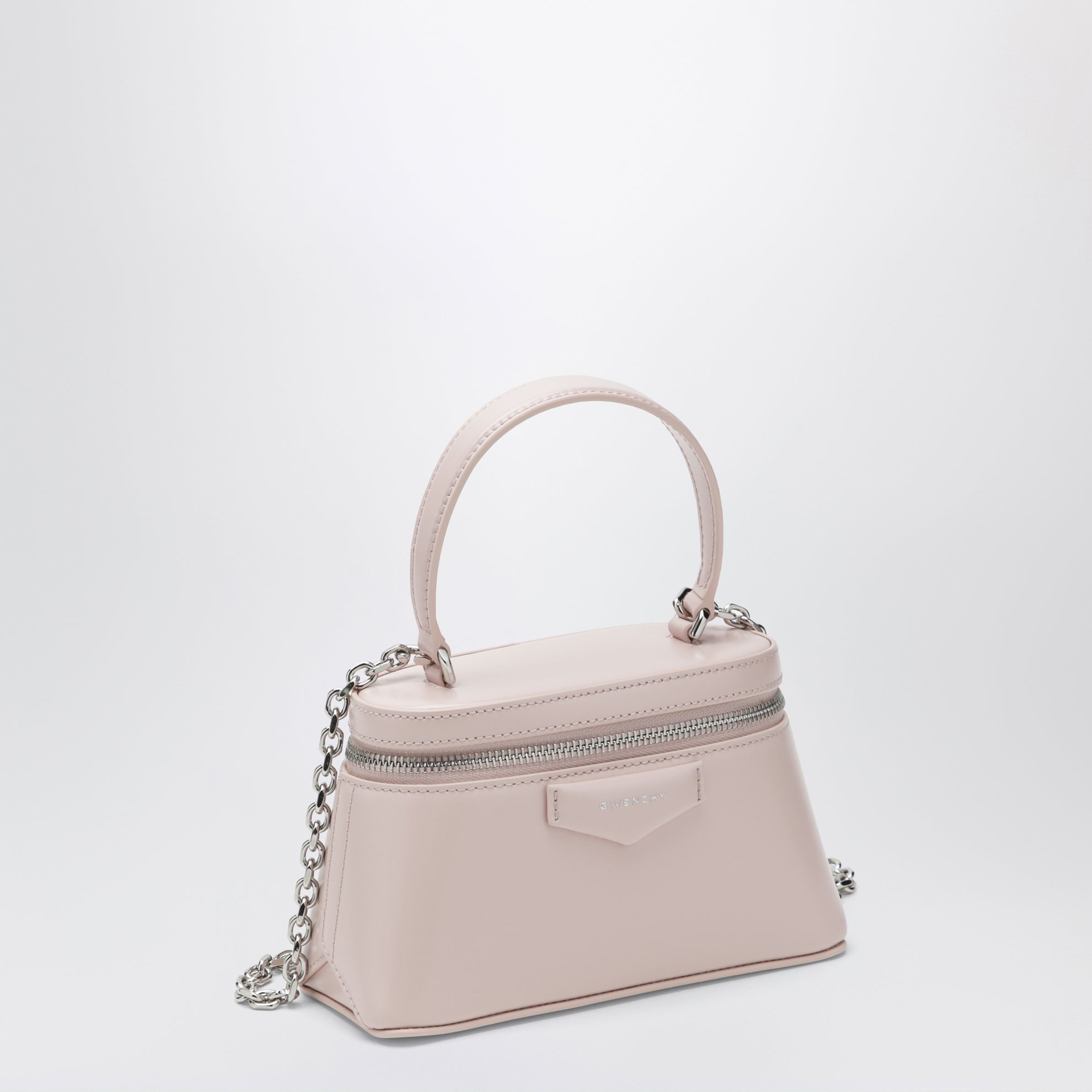 Beauty case Antigona in pelle di vitello rosa