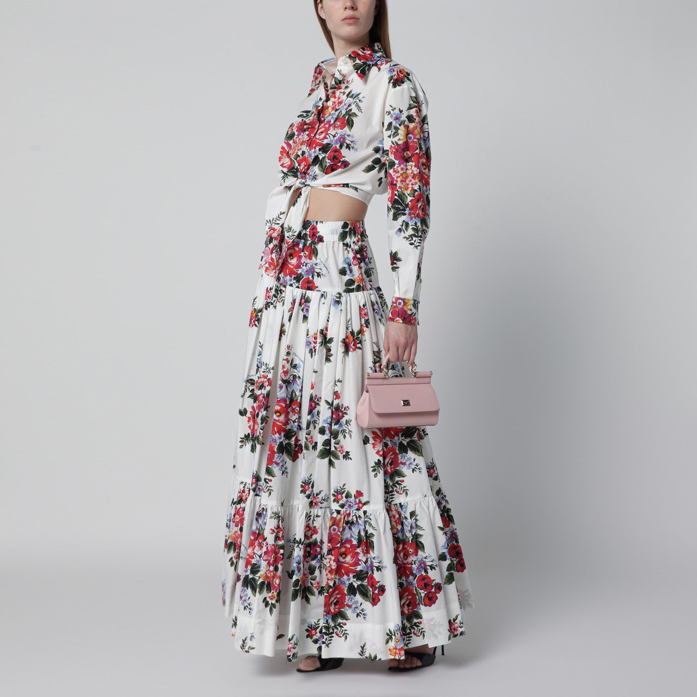 Small Sicily top-handle bag in pink