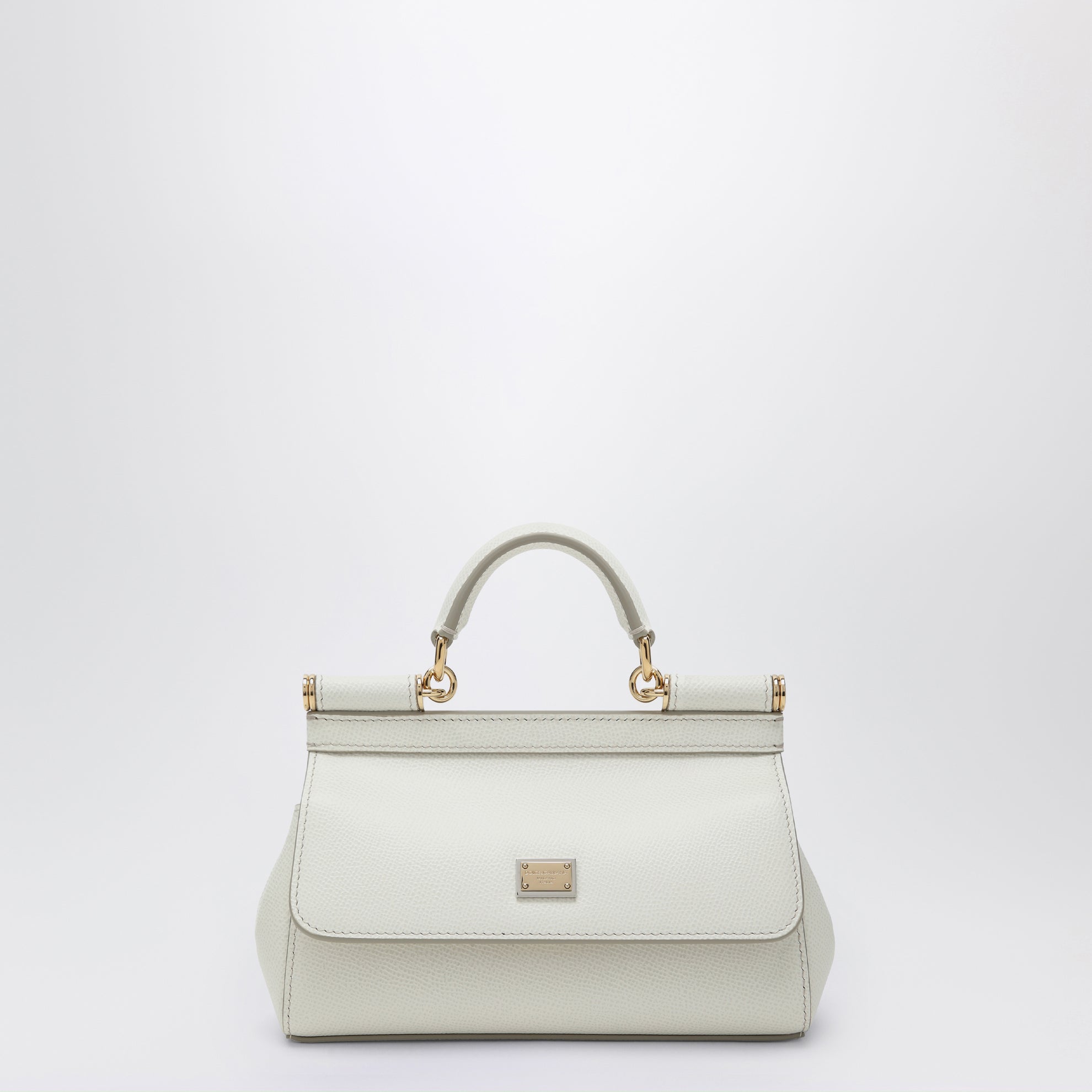 Small Sicily handbag in white