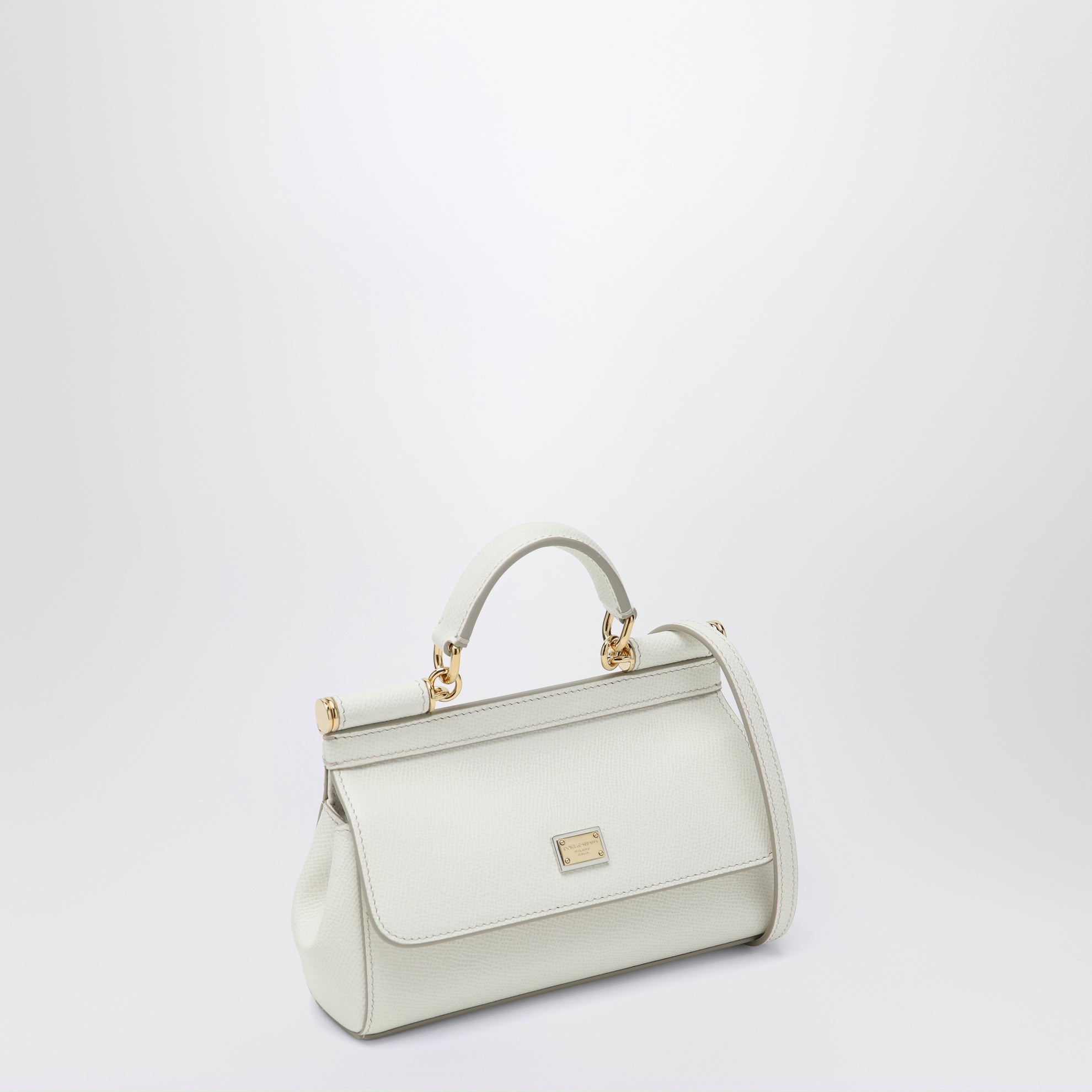 Small Sicily handbag in white