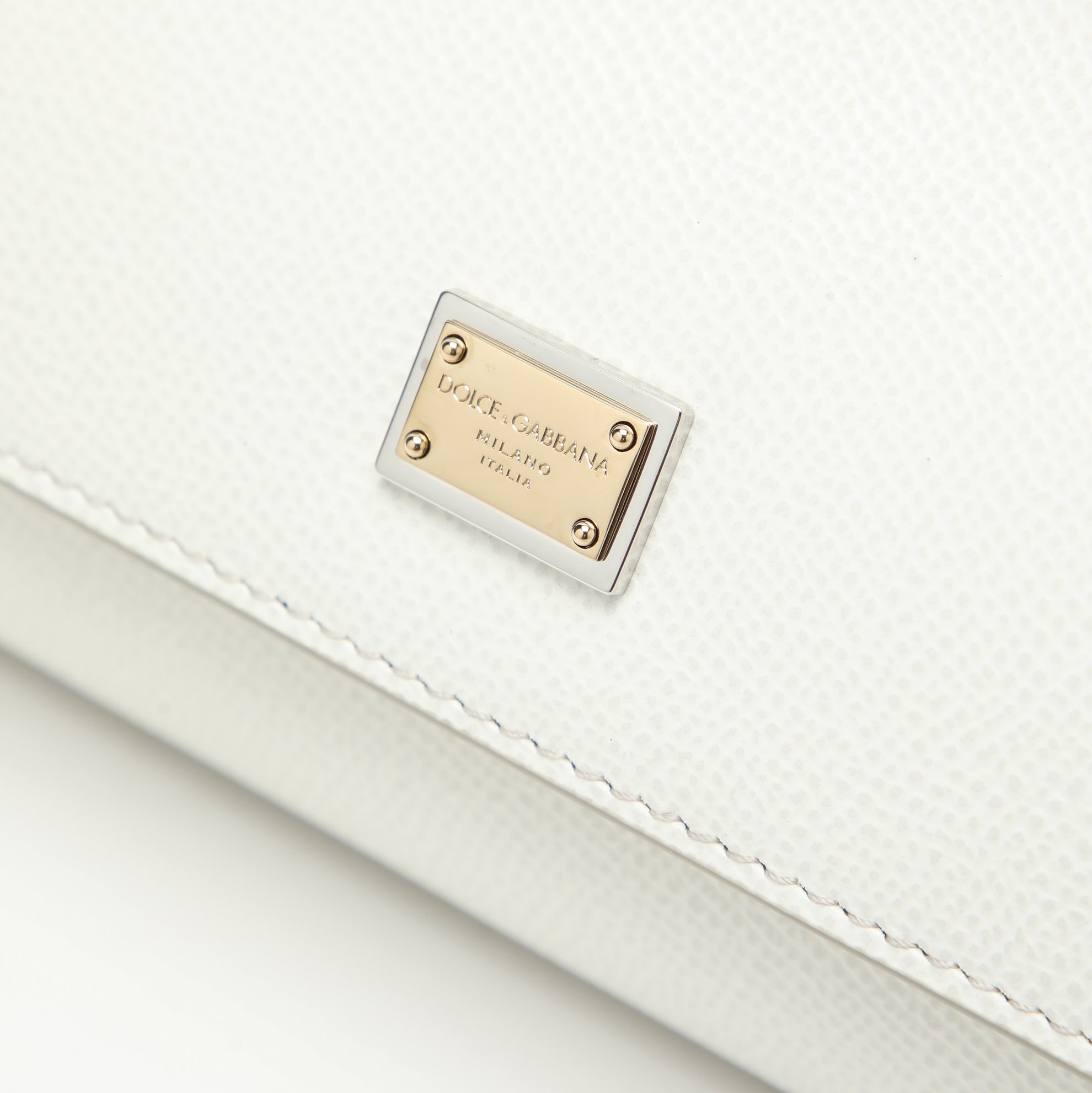 Small Sicily handbag in white