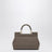 Small Sicily handbag in mud brown