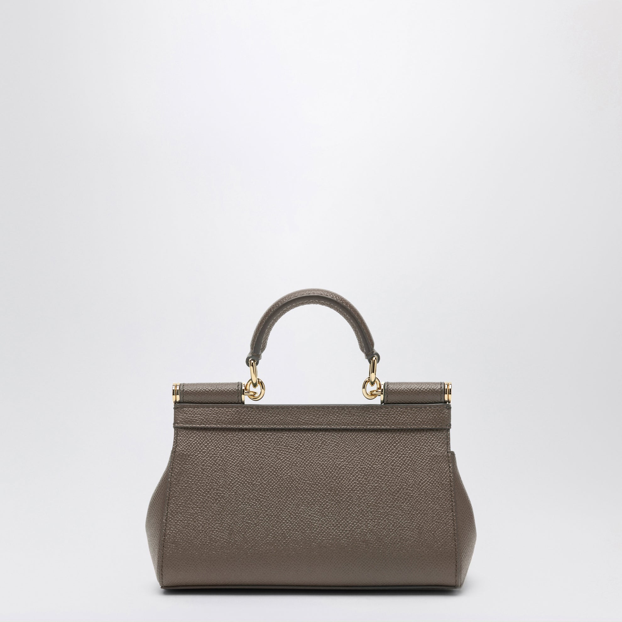 Small Sicily handbag in mud brown