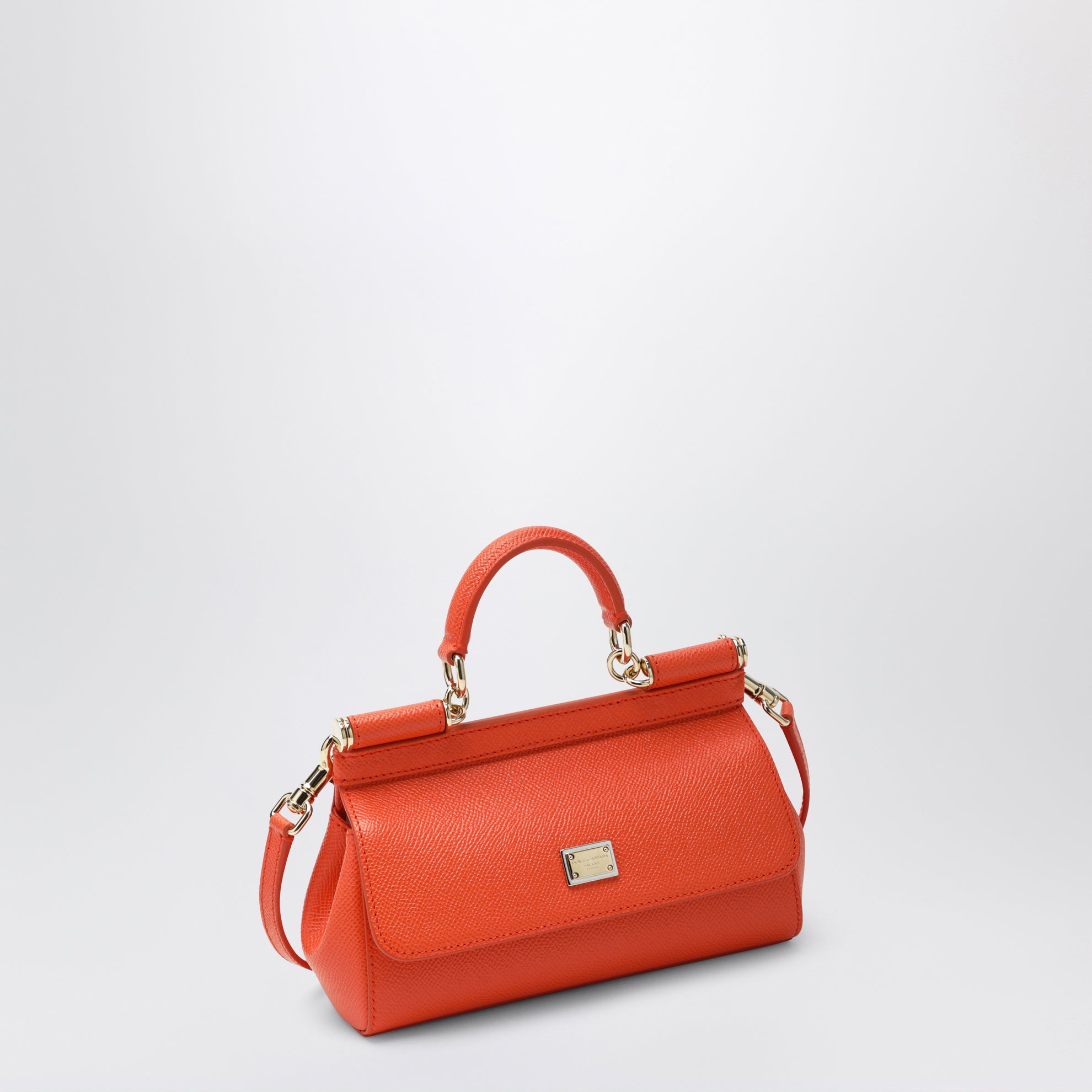 Small orange Sicily handbag