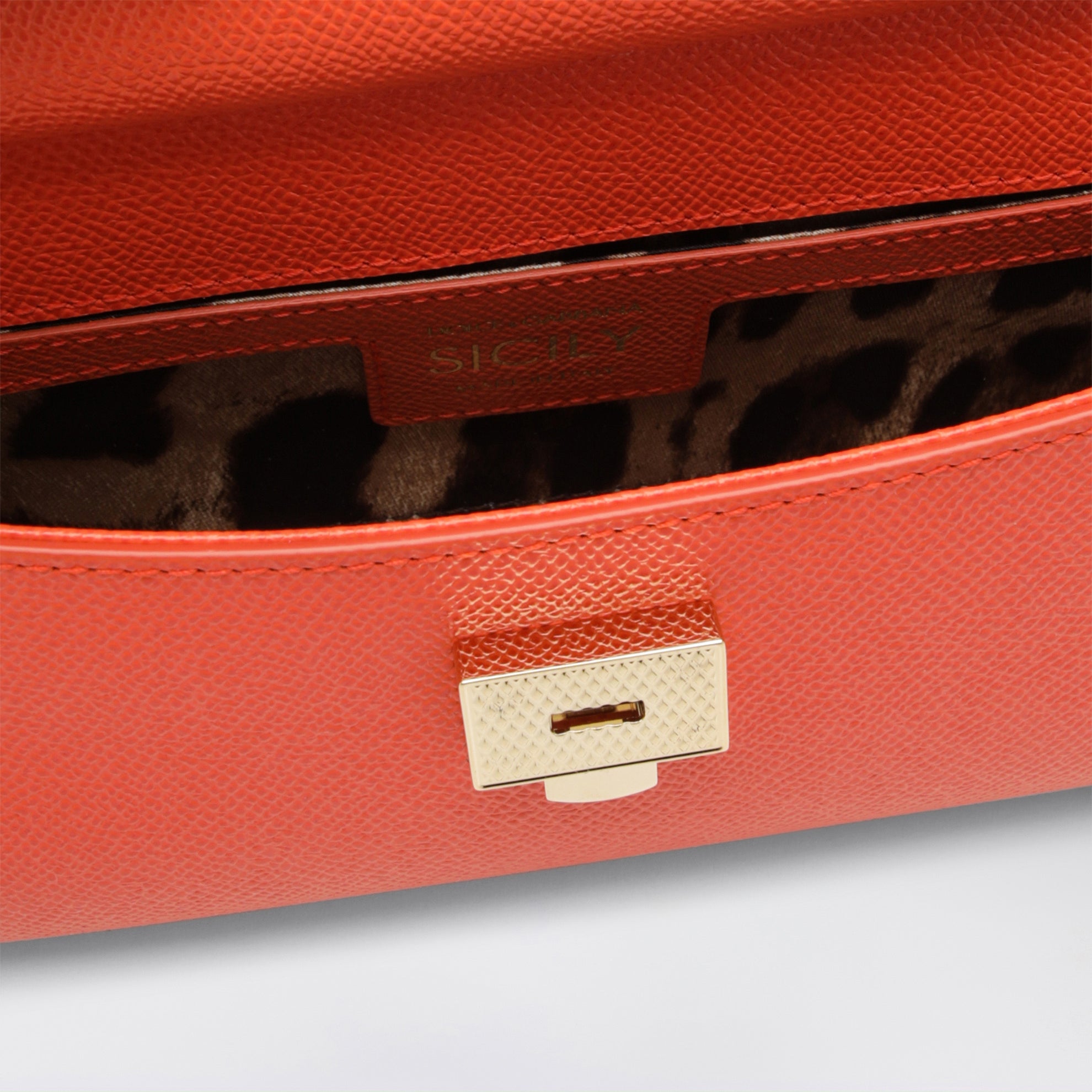 Small orange Sicily handbag