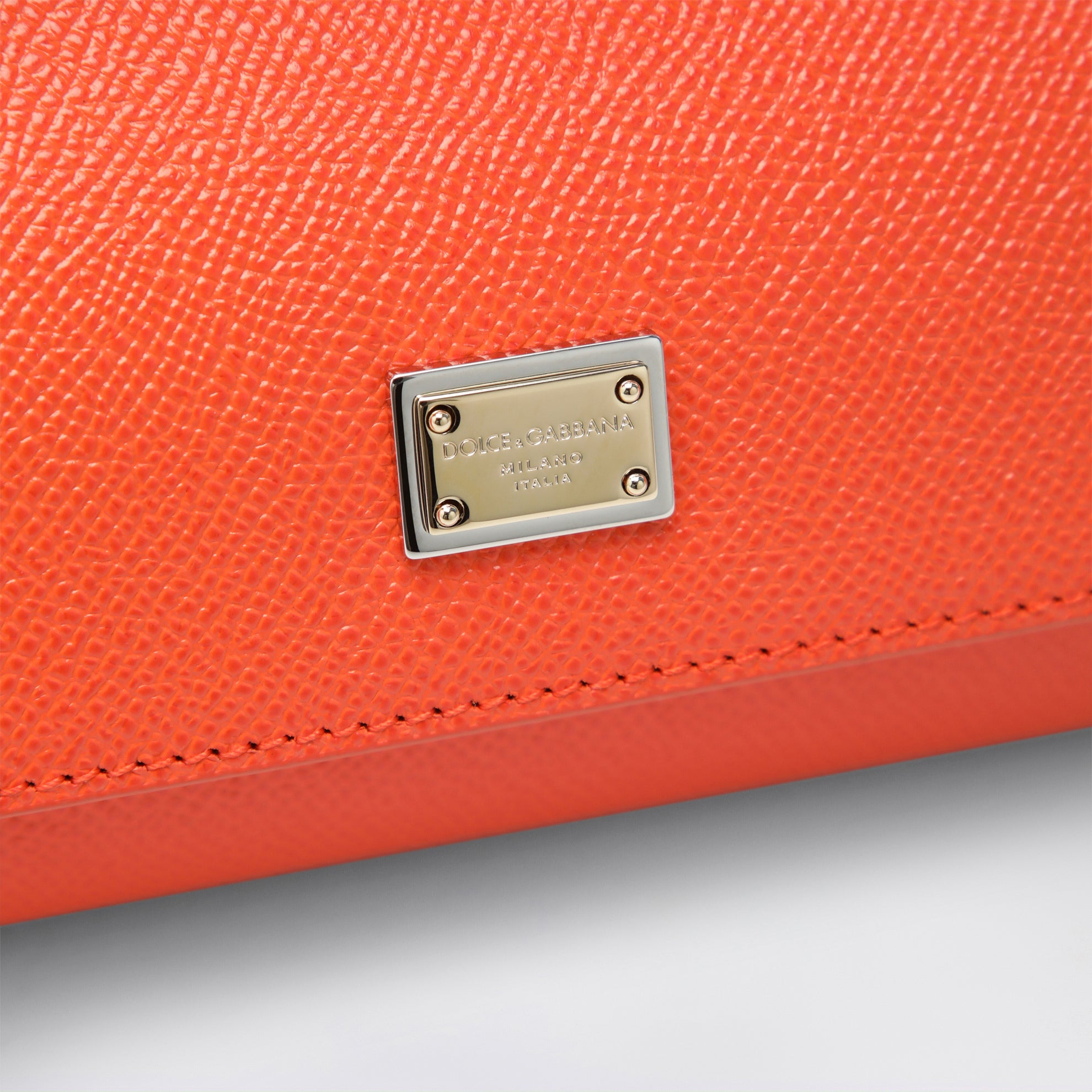 Small orange Sicily handbag