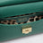 Small Sicily top-handle bag in emerald green