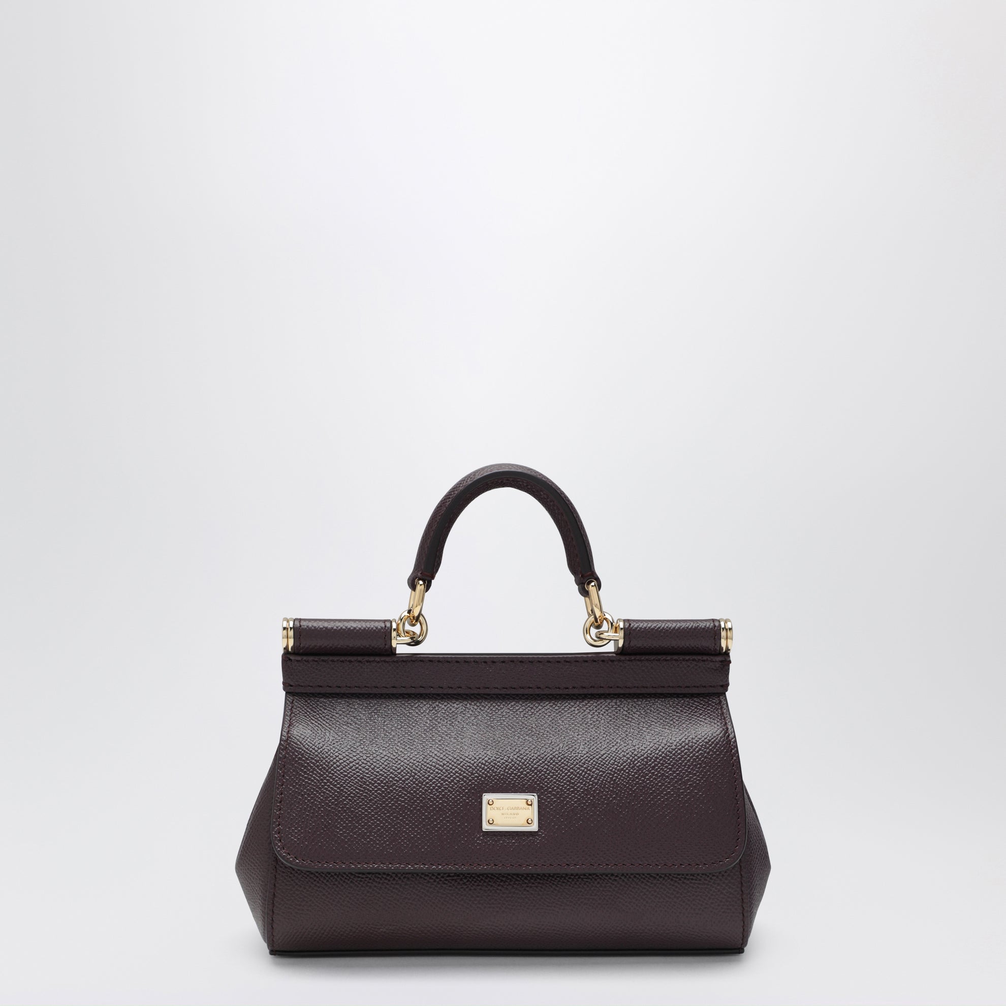 Borsa a mano Sicily piccola color mosto