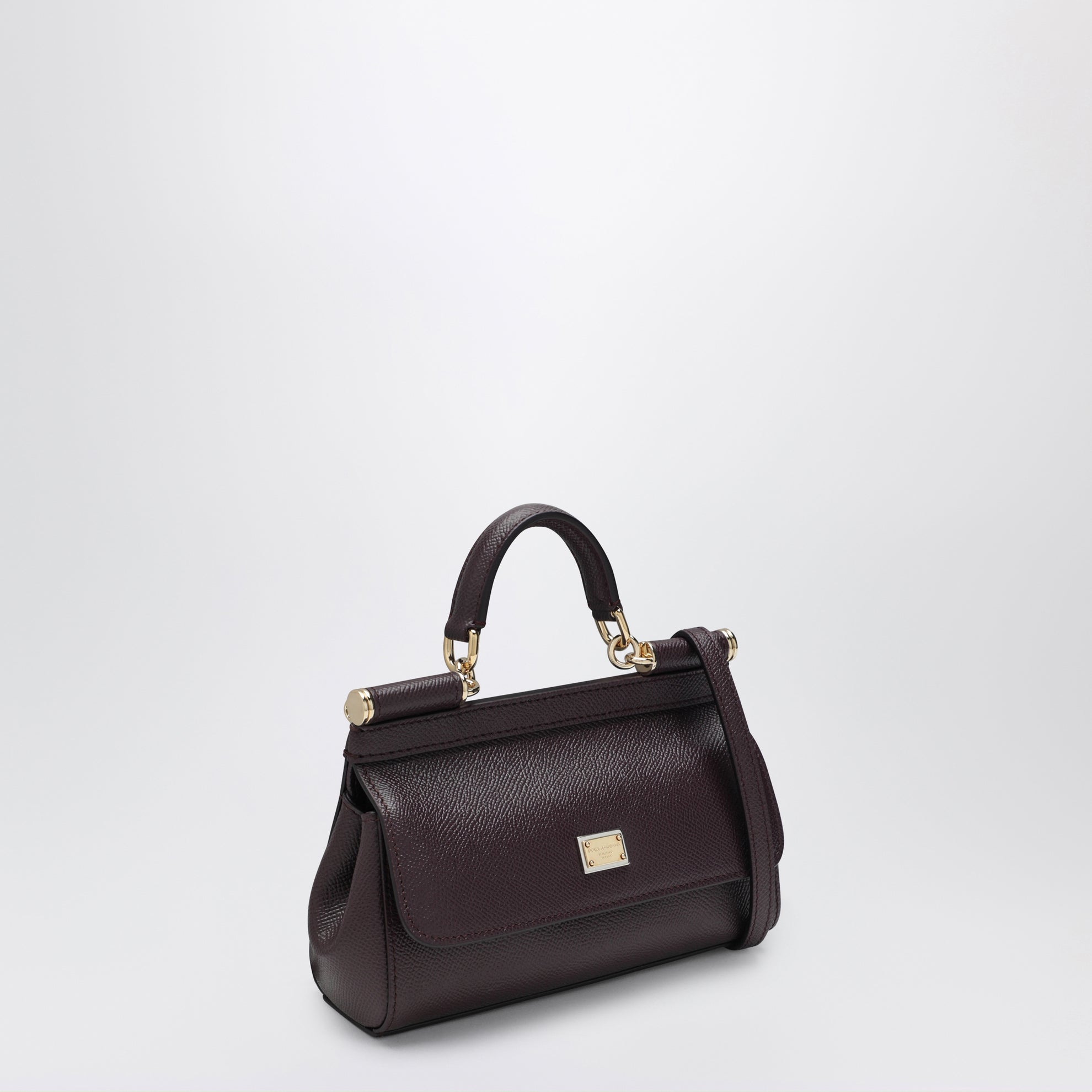 Borsa a mano Sicily piccola color mosto