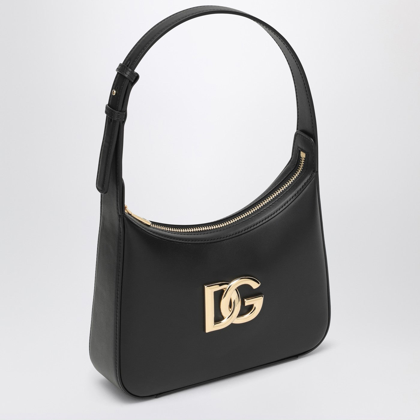 Borsa a spalla 3.5 nera in pelle
