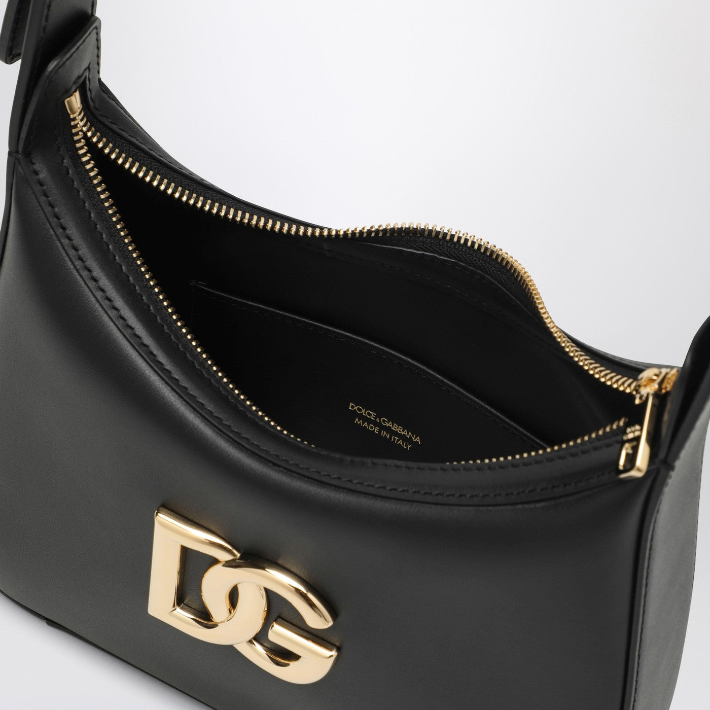 Borsa a spalla 3.5 nera in pelle