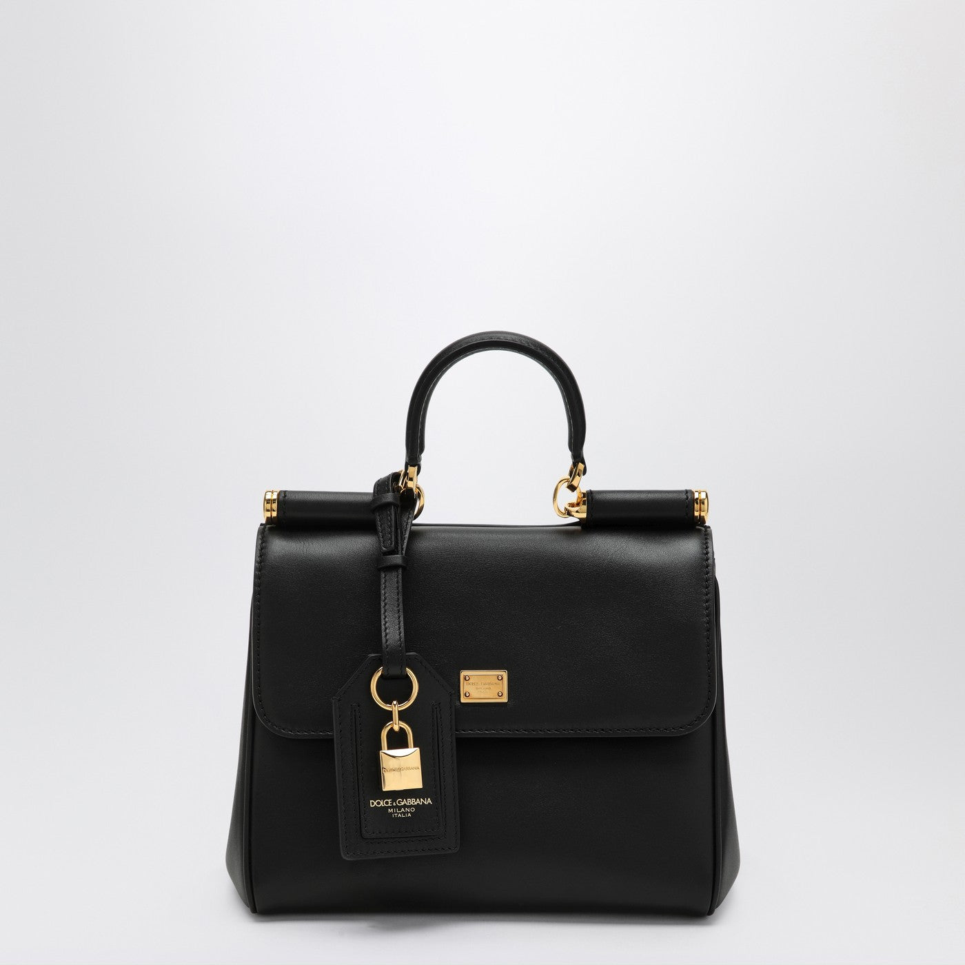 Borsa a spalla My Sicily in pelle nera
