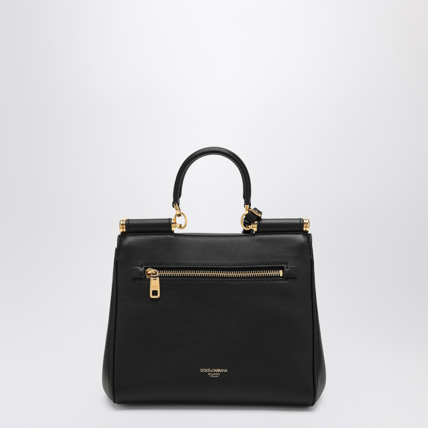 Borsa a spalla My Sicily in pelle nera