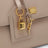 Borsa My Sicily piccola color nude in pelle plongé