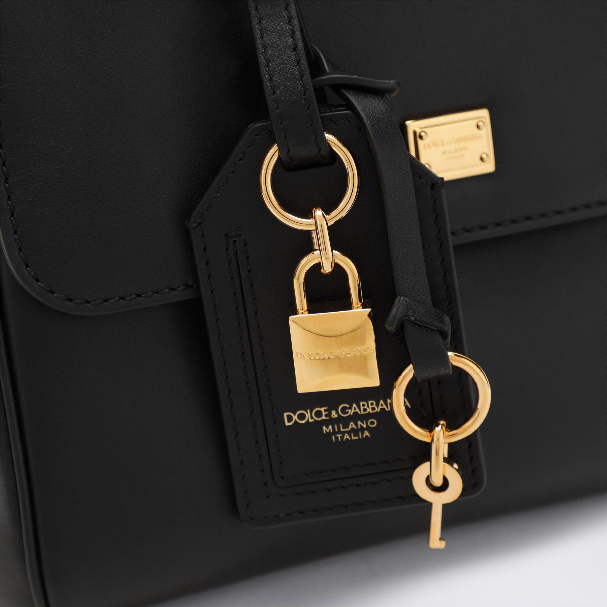 Borsa a spalla My Sicily in pelle nera