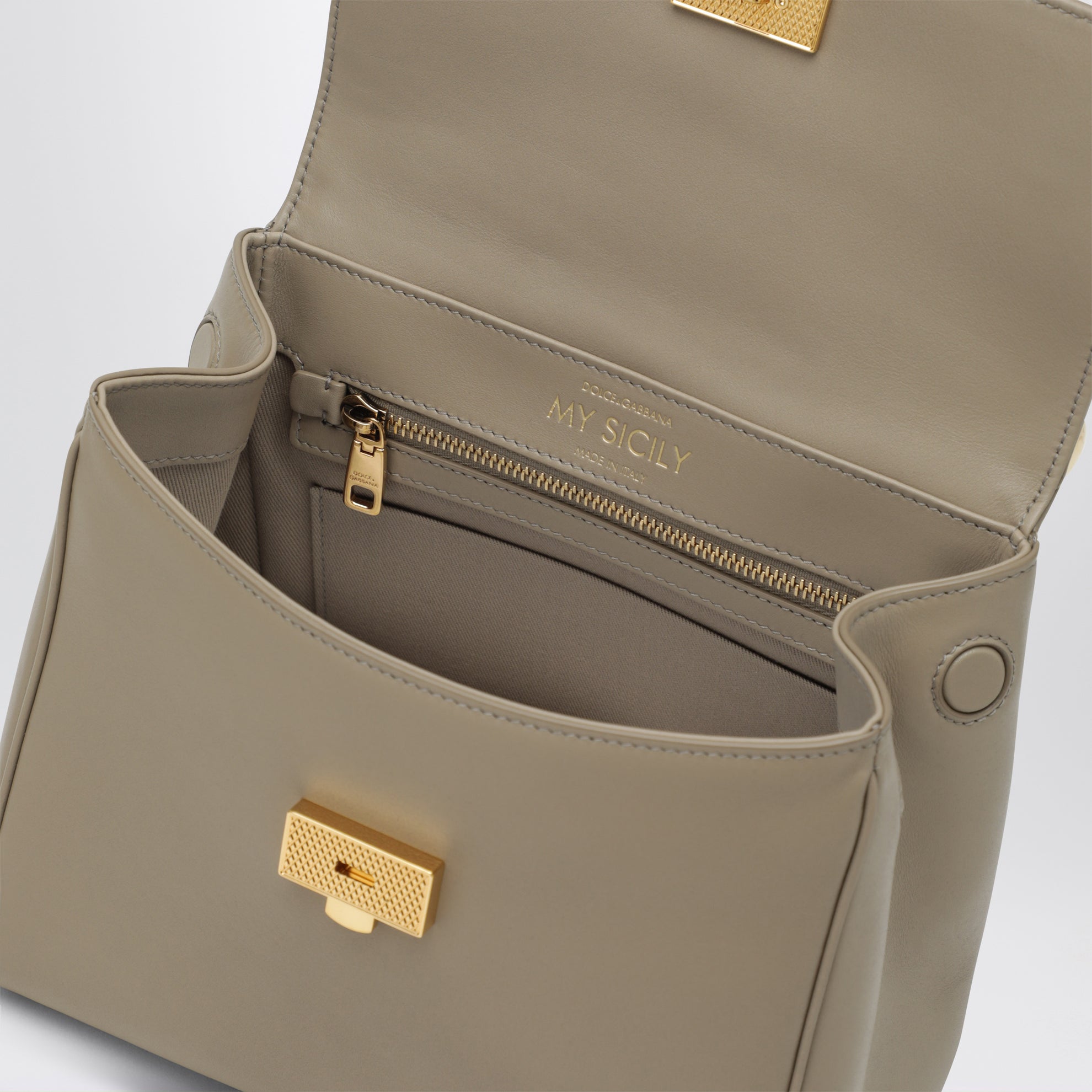 Borsa a spalla My Sicily in pelle nera