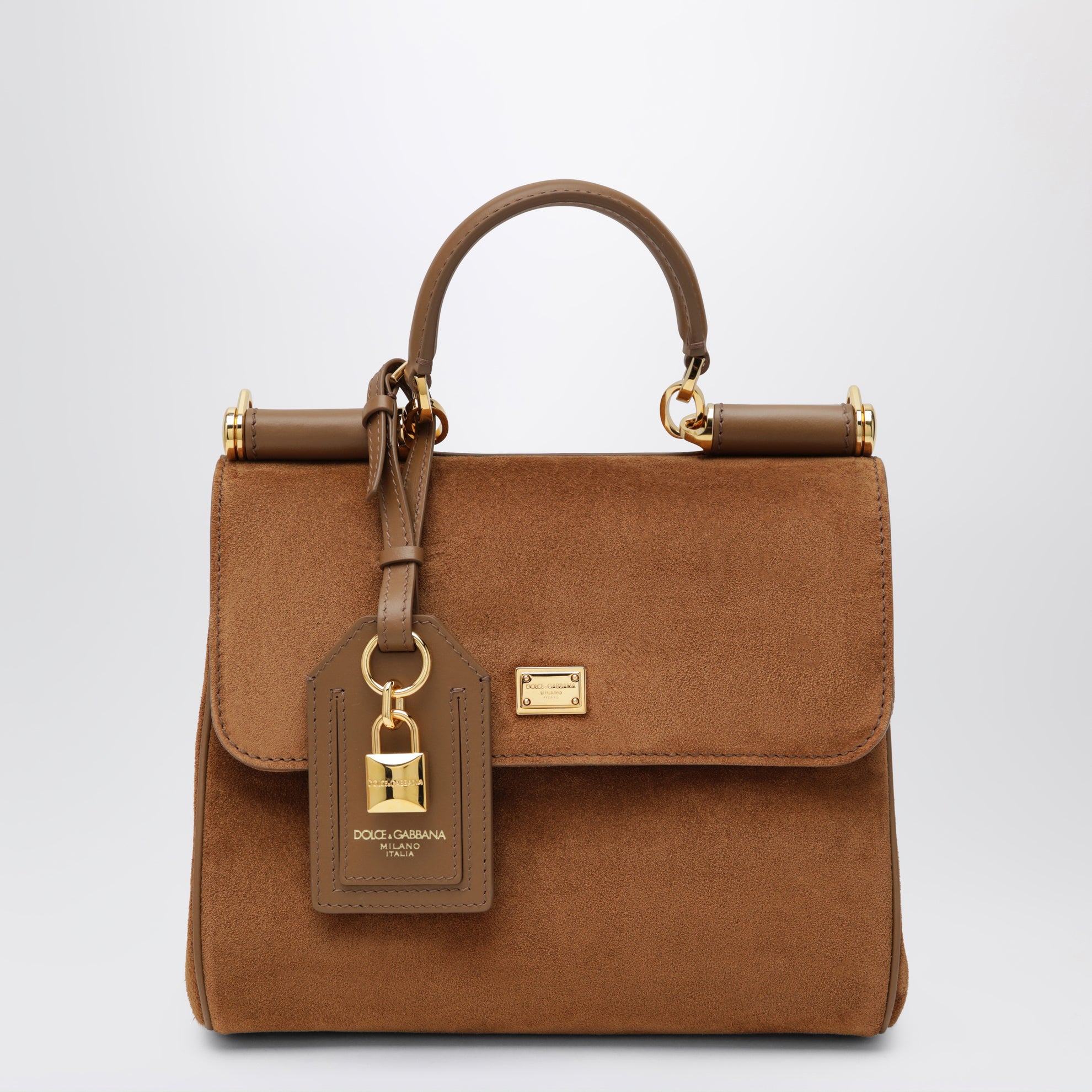 Small My Sicily Bag in Camel Split Leather