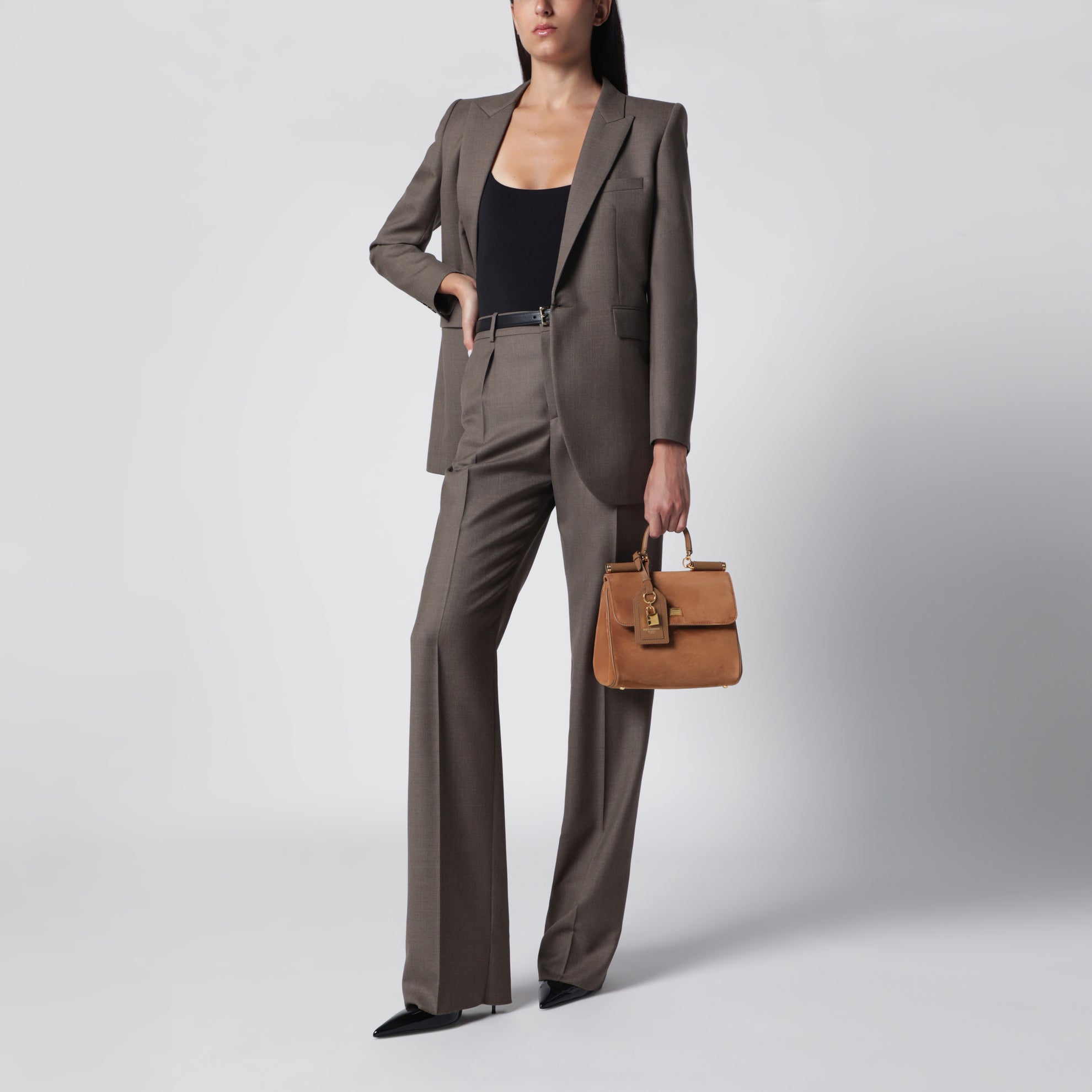 Small My Sicily Bag in Camel Split Leather