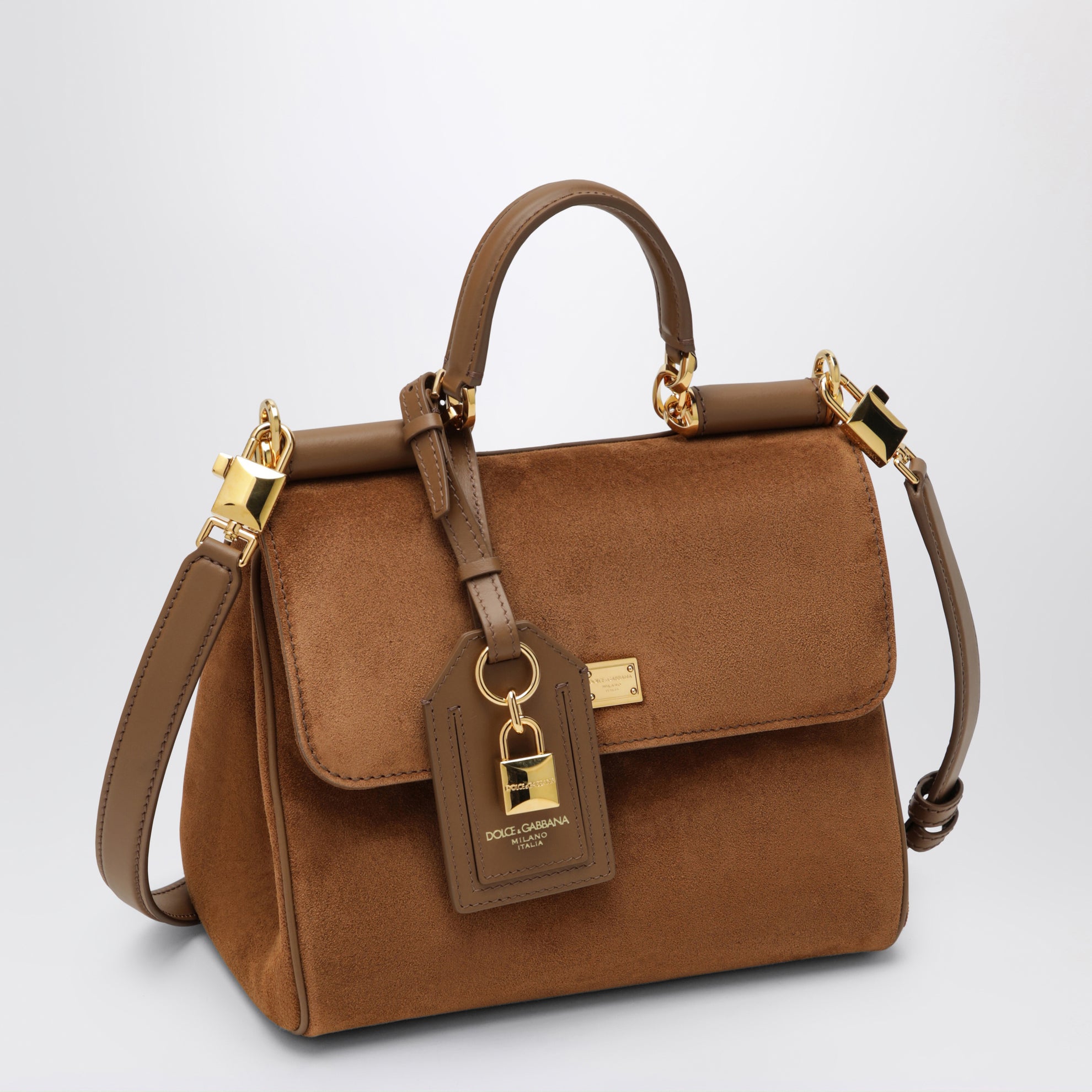 Small My Sicily Bag in Camel Split Leather