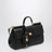My Sicily medium black plongé leather bag