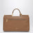 Borsa a mano My Sicily in pelle color caramello