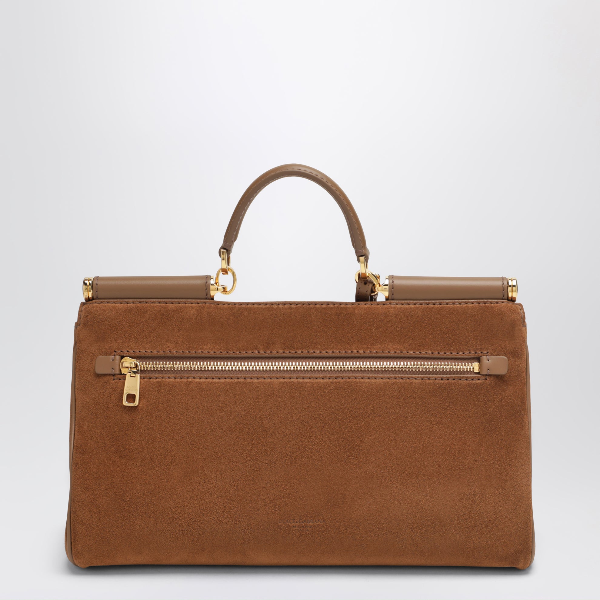 Medium My Sicily Bag in Camel Suede Leather