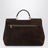 My Sicily große Tasche aus wildleder in Ebenholzbraun