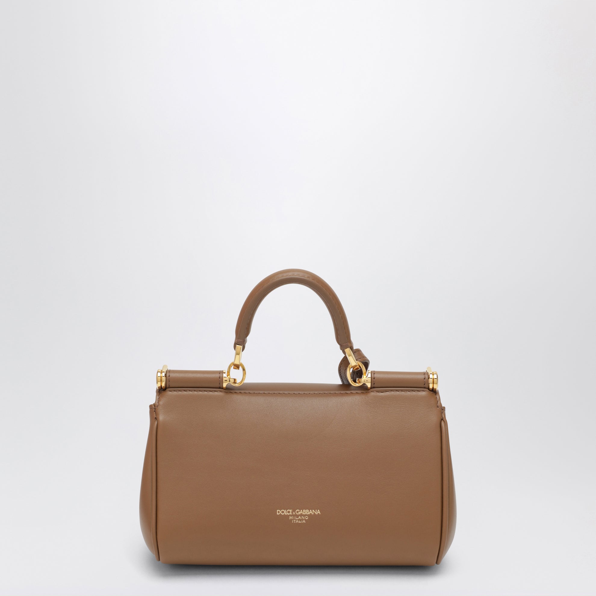Mini My Sicily Handtasche aus karamellfarbenem Leder
