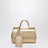 My Sicily handbag in laminated calfskin, gold