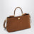 Medium Vittoria suede bag in camel