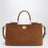 Medium Vittoria suede bag in camel
