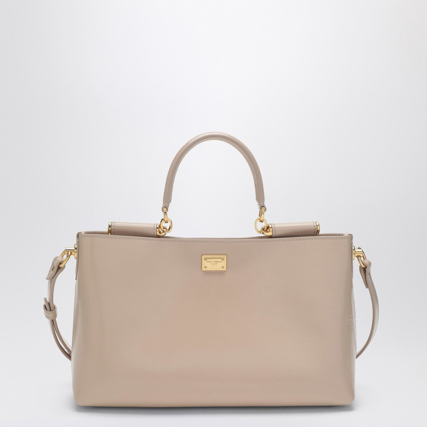 Borsa a mano Vittoria in pelle color carne