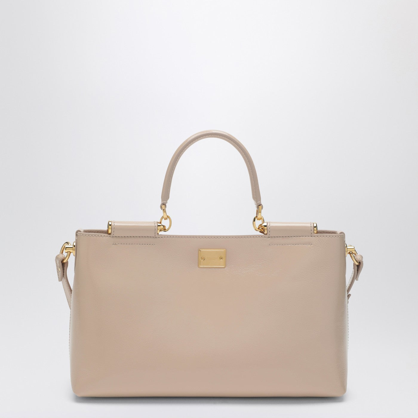 Borsa a mano Vittoria in pelle color carne
