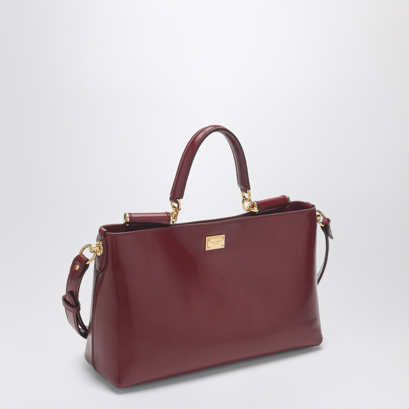Vittoria Handtasche aus dunkelrotem Leder