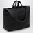 Strandtasche aus schwarzer Baumwolle